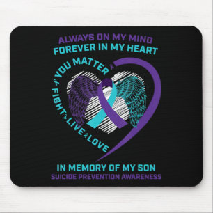 Tapis De Souris Sensibilisation Au Suicide En Mémoire De Mon Fils