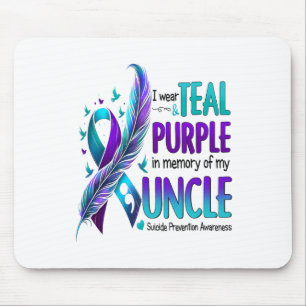 Tapis De Souris Sensibilisation Au Suicide Je Porte Le Purple Turq