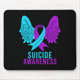 Tapis De Souris Sensibilisation au suicide Ruban Santé mentale Dép