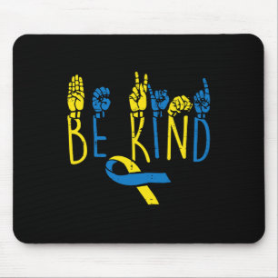 Tapis De Souris Sensibilisation au syndrome de Down Être comme ASL
