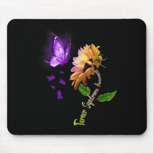 Tapis De Souris Sensibilisation au syndrome du tournesol papillon