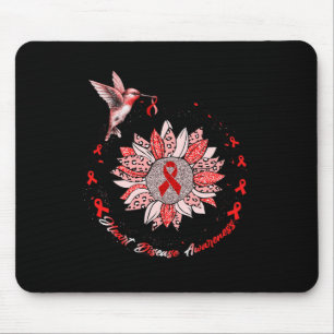 Tapis De Souris Sensibilisation aux maladies cardiaques Tournesol