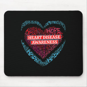 Tapis De Souris Sensibilisation Aux Maladies Du Coeur Rouge Chez L