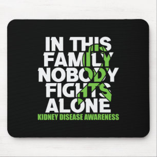 Tapis De Souris Sensibilisation aux maladies rénales Ruban Famille