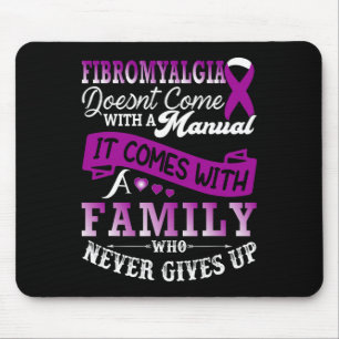 Tapis De Souris Sensibilisation Famille Violet Ribbon Support 1