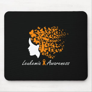 Tapis De Souris Sensibilisation - Femmes Papillons Cheveux Ruban V