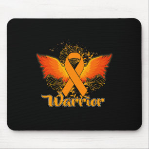 Tapis De Souris Sensibilisation Fun Guerrier Orange Ribbon Cadeau