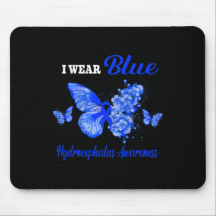 Tapis De Souris Sensibilisation Je porte le papillon bleu