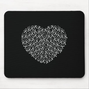 Tapis De Souris Sensibilisation Ruban Coeur Cadeau de soutien Cade