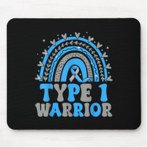 Tapis De Souris Sensibilisation super au diabète Type 1 Guerrier G