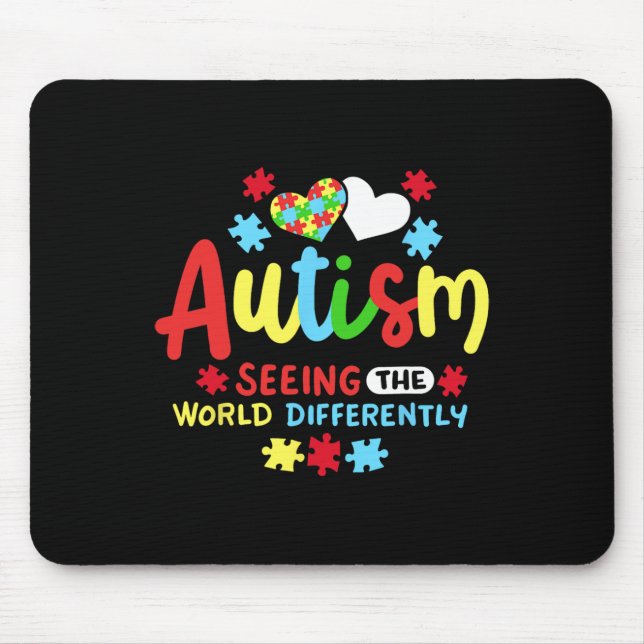 Tapis De Souris Sensibilisation sur l'autisme (Devant)