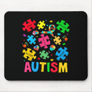 Tapis De Souris Sensibilisation sur l'autisme Accepter Adapt Advoc