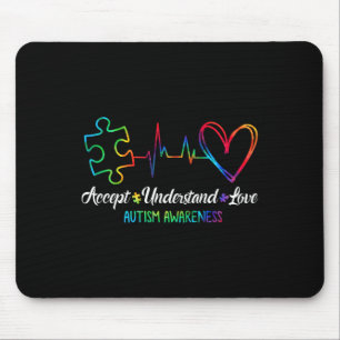 Tapis De Souris Sensibilisation sur l'autisme Accepter Comprendre 