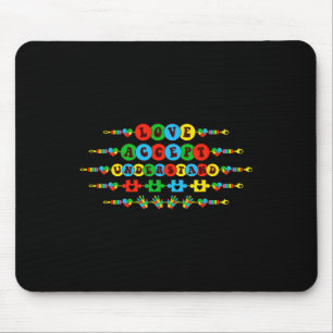 Tapis De Souris Sensibilisation sur l'autisme Accepter l'amour Com