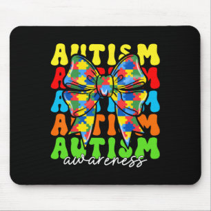 Tapis De Souris Sensibilisation sur l'autisme Coquette Bow Hommes