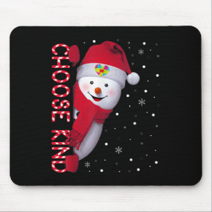 Tapis De Souris Sensibilisation sur l'autisme de Noël Chemise Choi