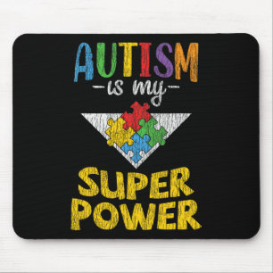 Tapis De Souris Sensibilisation sur l'autisme - Ma Superpuissance 