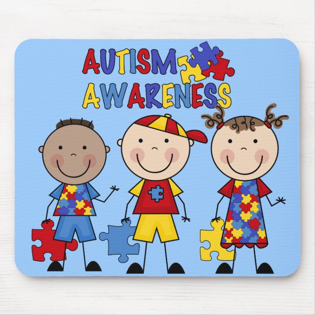 Tapis De Souris Sensibilisation sur l'autisme Mousepad (Devant)