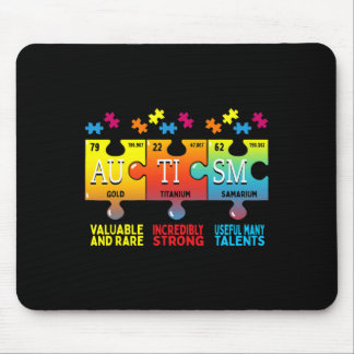 Tapis De Souris Sensibilisation sur l'autisme Puzzle Éléments chim