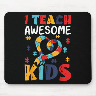 Tapis De Souris Sensibilisation sur l'autisme Puzzle Enseignant de