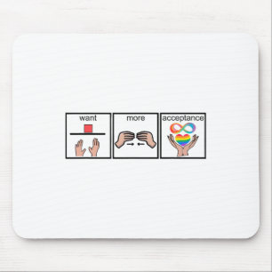 Tapis De Souris Sensibilisation sur l'autisme veut plus d'acceptat