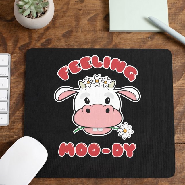 Tapis De Souris Sentiment Taureau-nesque | Citation de Vache de De (Créateur téléchargé)