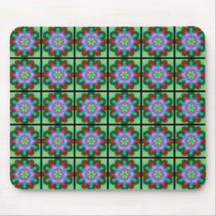 Tapis De Souris Sentiment vintage - Design abstrait - Carreaux en