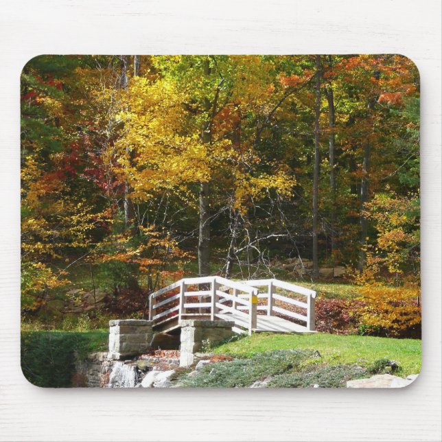 Tapis De Souris Sept Ponts de Printemps I Paysage d'Automne (Devant)