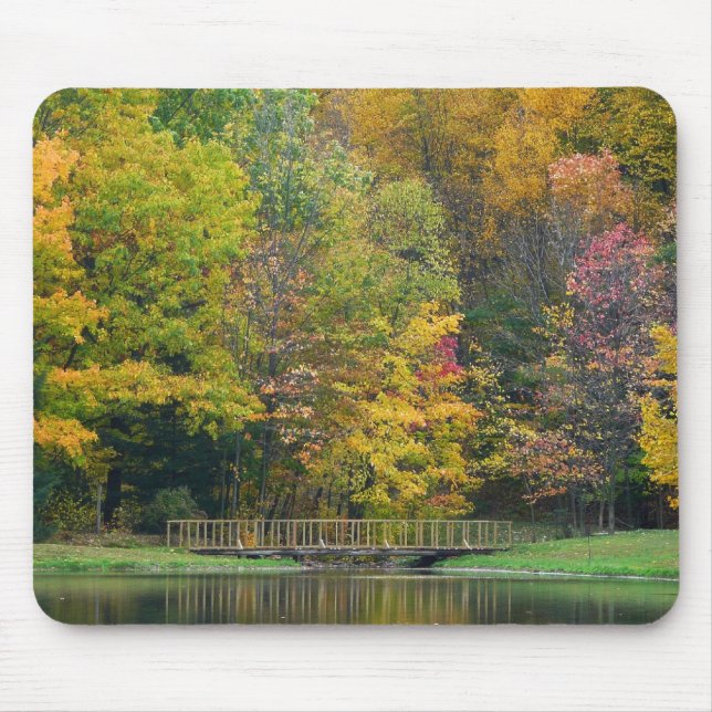 Tapis De Souris Sept Sources Pont de la Cascade II Paysage d'autom (Devant)