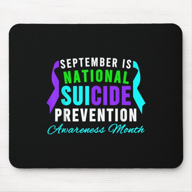 Tapis De Souris Septembre National Suicide Prevention (Devant)