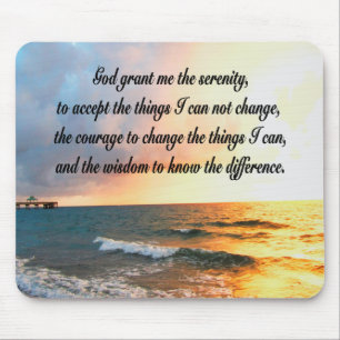 TAPIS DE SOURIS SERENE SERENITY PRAYER SUNRISE PHOTO