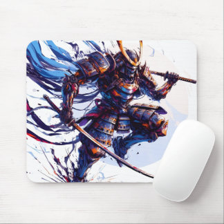 Tapis De Souris Sérénité en acier : le Samurai Sentinel Mousepad