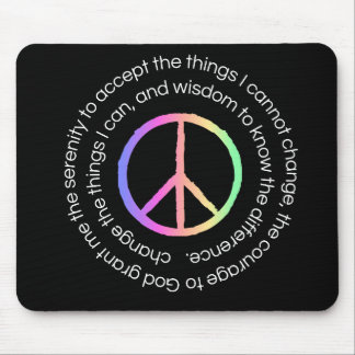 Tapis De Souris Sérénité Prière Souris Sobre Vie