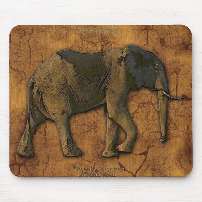 Tapis De Souris Série africaine des éléphants (Devant)