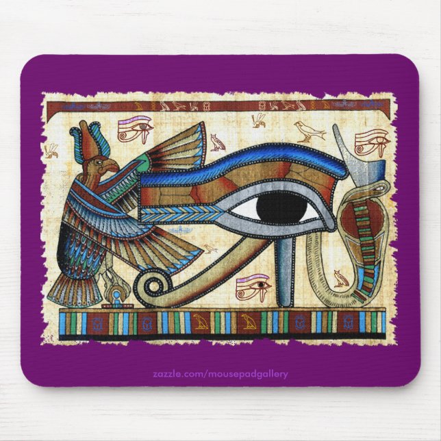 Tapis De Souris Série EYE OF HORUS (Wadjet) (Devant)