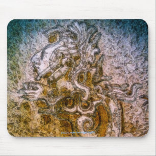 Tapis De Souris SERPENT MAYEN DIEU Art ancien Mousepad