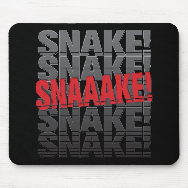 Tapis De Souris Serpent ! Mousepad (Devant)