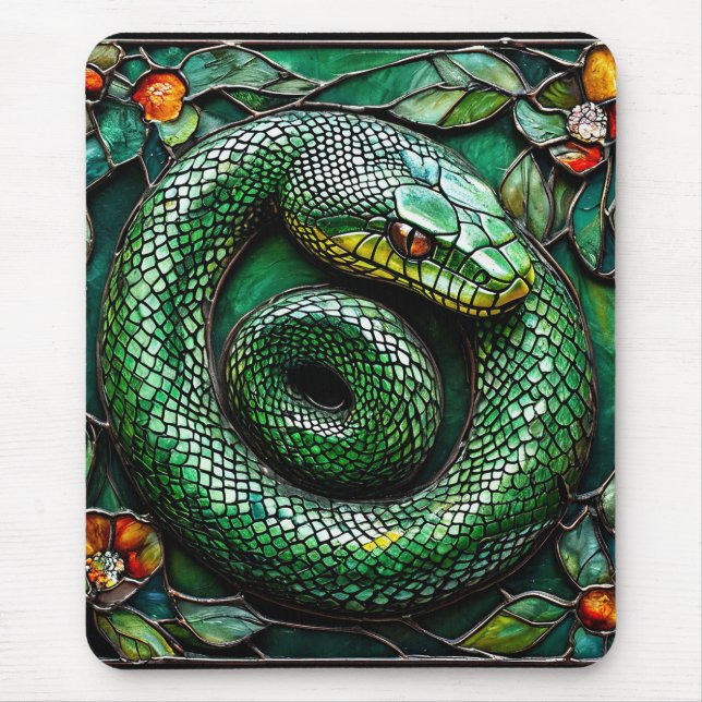 Tapis De Souris Serpent vert (Devant)