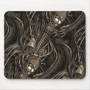 Tapis De Souris Serpents de colonne vertébrale Alien brute