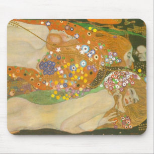 Tapis De Souris Serpents d'eau II par Gustav Klimt, Art Nouveau