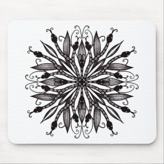 Tapis De Souris Serpents Gothiques Déplaisants Noir Et Blanc