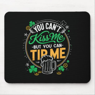 Tapis De Souris Serveuse vintage Saint-Patrick Shamrock Rtender