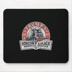 Tapis De Souris Service de déneigement de Trump Snowflake Drôle Tr