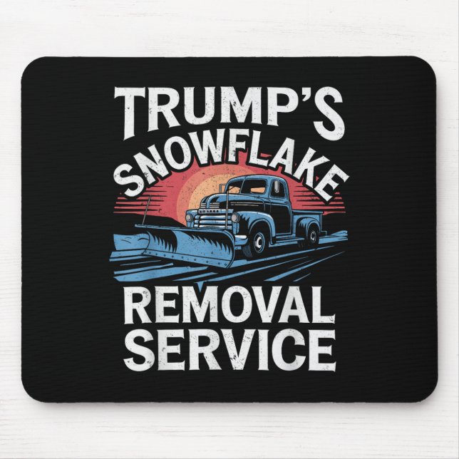 Tapis De Souris Service de suppression de flocon de neige de Noël  (Devant)