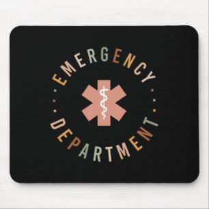 Tapis De Souris Service D'Urgence Er Ed Salle D'Urgence Nurse Tr