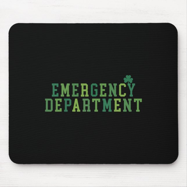 Tapis De Souris Service d'urgence St Patricks Day Urgence (Devant)