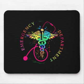 Tapis De Souris Service d'urgence Tie Dye Ed Er Infirmière