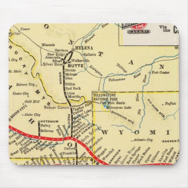 Tapis De Souris Service ferroviaire de Chicago (Devant)