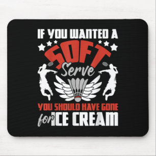 Tapis De Souris Serving Aces depuis 1975 Badminton Lover 50th Birt