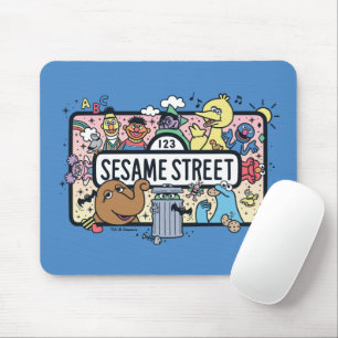 Tapis De Souris Sesame Sesame Copains de Sesame Panneau à dessin